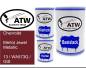 Preview: Chevrolet, Merlot Jewel Metallic, 13 / WA573Q / GIS: 500ml Lackdose + 500ml Klarlack + 250ml Härter - Set, von ATW Autoteile West.